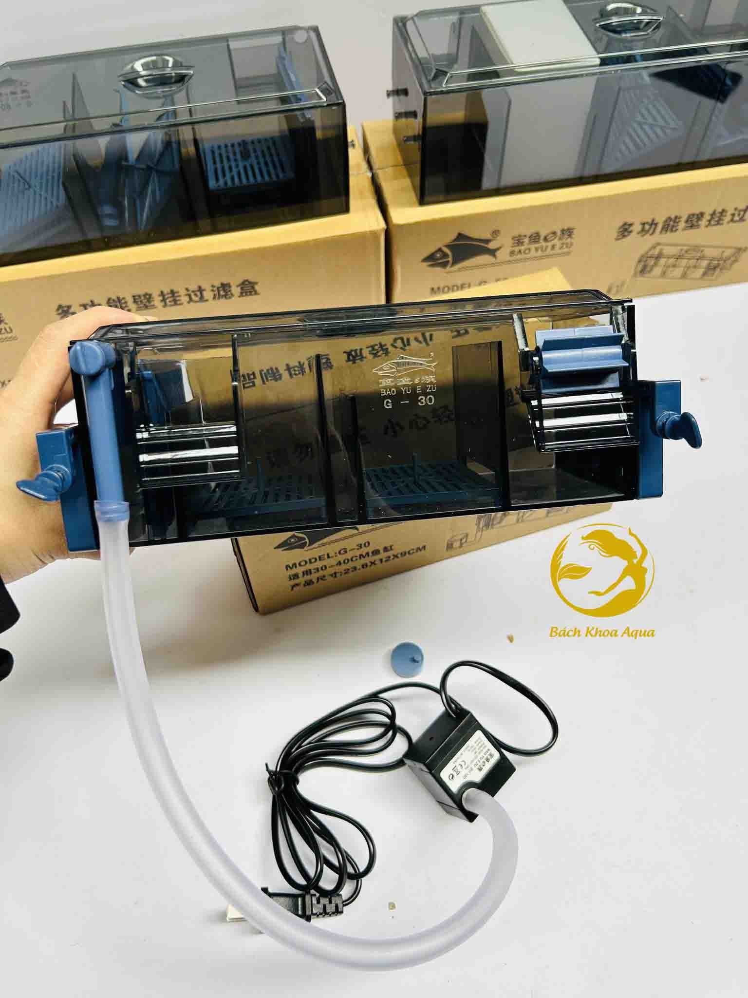 Lọc tràn Baoyu có sẵn máy bơm G-30 / G-50 / G-60